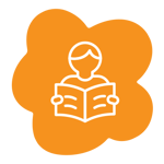icon of someone reading
